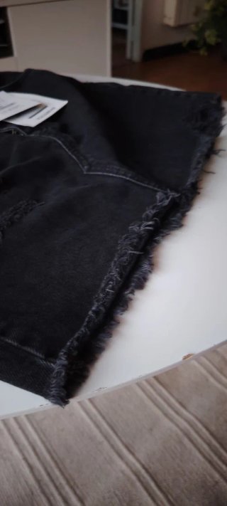 Falda vaquera negra Pull&Bear XL