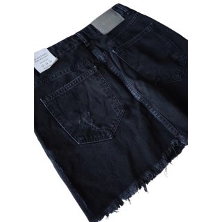 Falda vaquera negra Pull&Bear XL