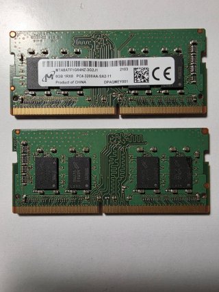 2 Memoria RAM Portátil Micron 8GB PC4-3200AA