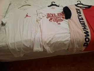 Lote 3 Camisetas Talla L Jordan y Jack & Jones