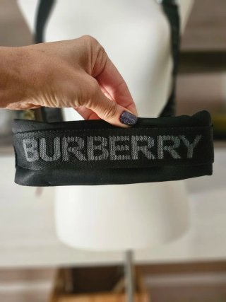 Borsa Burberry tracolla nera e beige