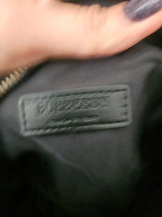 Borsa Burberry tracolla nera e beige