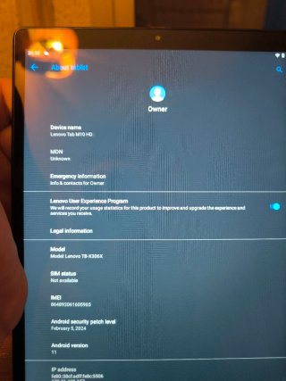 Tablet Lenovo M10 HD 4GB/64GB con SIM