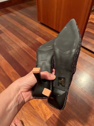 Bellos Zapatos de tacón cómodos en tela suave