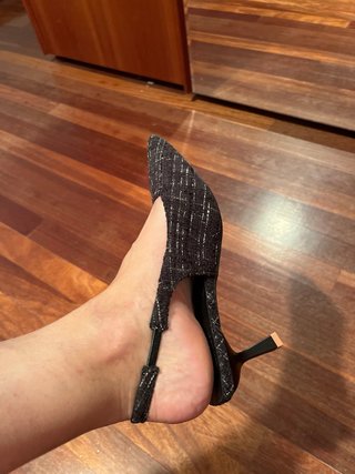 Bellos Zapatos de tacón cómodos en tela suave