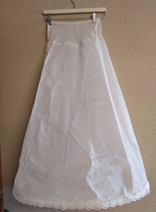 Cancán vestido novia blanco