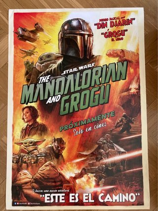 Póster The Mandalorian and Grogu. Star wars