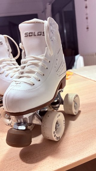 Patines blancos talla 31 con bolsa