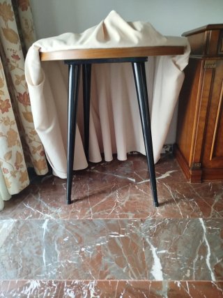 Mesa Camilla de 70cm con cristal