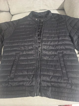 Cazadora acolchada negra hombre Talla M
