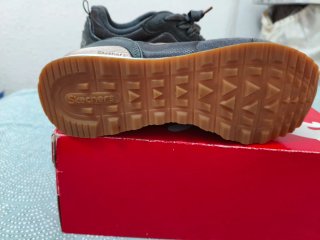 Zapatillas Skechers Mujer Talla 38 Gris/Dorado