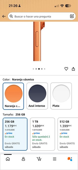 Precio negociable iPhone 17 Pro Max 256GB Naranja