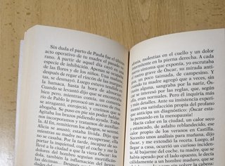 Señora de rojo sobre fondo gris