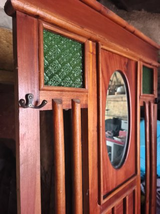 Mueble recibidor perchero paragüero antiguo