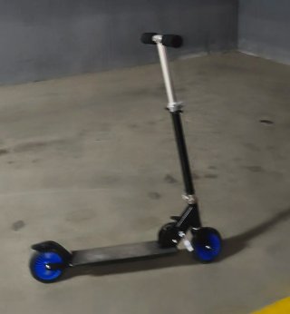 Patinete Plegable con Ruedas Azules