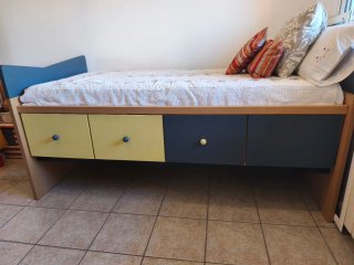 Conjunto Habitación: Cama Nido y 2 Estanterías