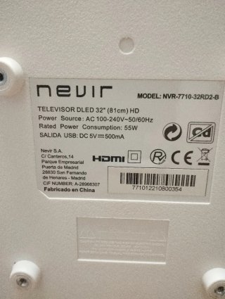 Televisor Nevir 32 HD DLED