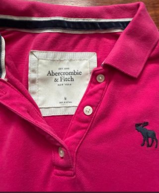 Camiseta Abercrombie & Fitch rosa Talla S