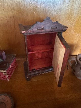 Armario miniatura madera casa muñecas