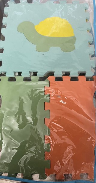Alfombra goma EVA puzzle multicolor