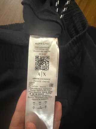 Pantaloni Armani Exchange Neri Taglia S
