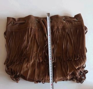 Bolso Miss Grant marrón flecos