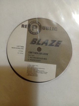 Vinilo Blaze - Can't Win For Losin'