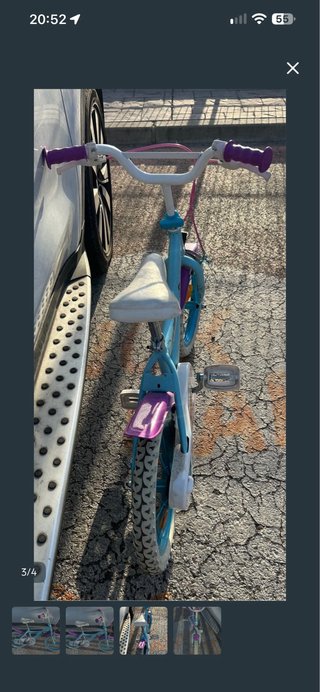 Bicicleta infantil 14 Frozen