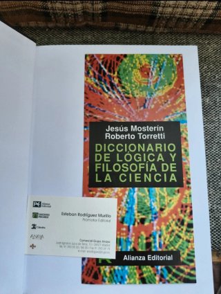 Diccionario de lógica y filosofía de la ciencia