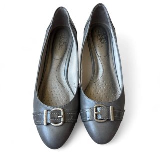 Bailarinas Lifestride grises con hebilla