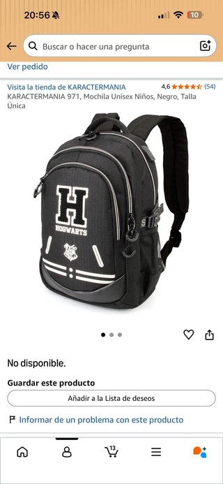 Mochila Harry Potter Hogwarts