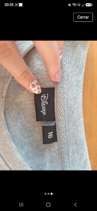 Sudadera Minnie Mouse Disney Gris Talla M