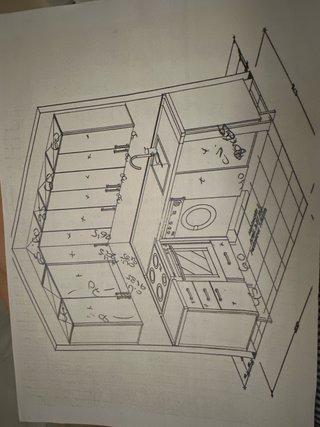 Cocina completa con muebles y electrodomésticos
