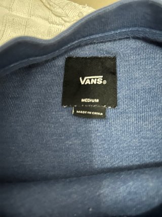 Sudadera Vans Azul y Blanca