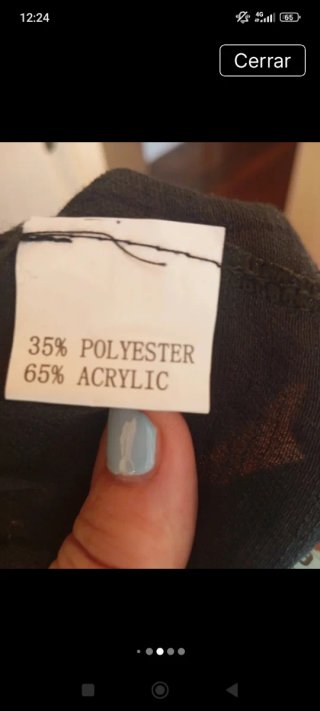 Kaftán Negro con Detalles de Crochet