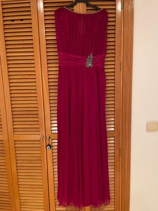 Vestido largo de fiesta buganvilla-joya