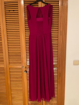 Vestido largo de fiesta buganvilla-joya