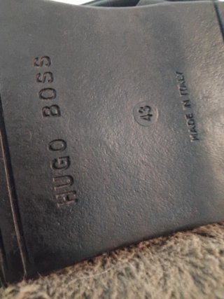 Sandalias Hugo Boss de Piel Negras sin caja no neg