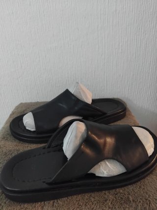 Sandalias Hugo Boss de Piel Negras sin caja no neg