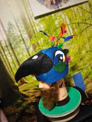 Gorro disfraz pájaro carnaval