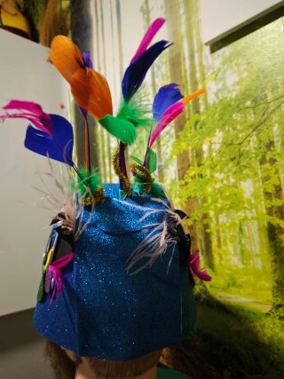 Gorro disfraz pájaro carnaval