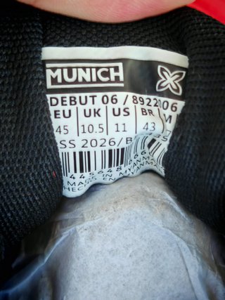Munich Debut 06 Futsal Vermelho/Preto 45