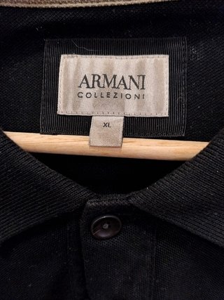 Arman Polo Manga Larga Negro Talla L