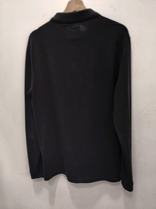 Arman Polo Manga Larga Negro Talla L