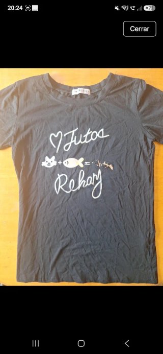 Camiseta IMPRESION negra con dibujo