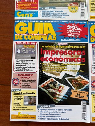 Lote revistas Guía Informática Personal de Compras