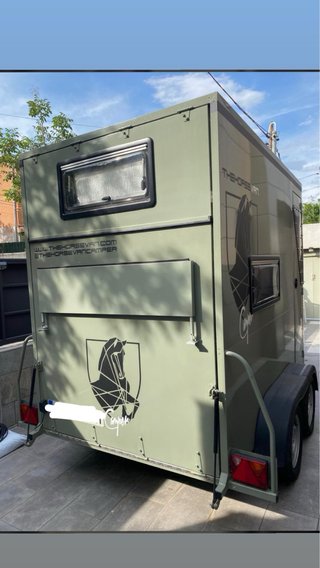 Caravana remolque caballos para vivir