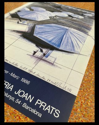 Cartel Christo - Galeria Joan Prats 1986