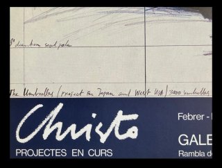 Cartel Christo - Galeria Joan Prats 1986