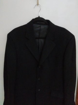 Abrigo de hombre negro